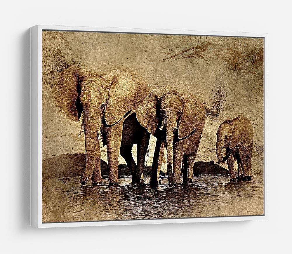 The Elephants March Version 2 HD Metal Print