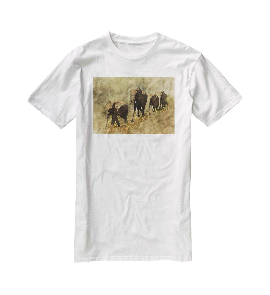 The Elephants March T-Shirt - Canvas Art Rocks - 5