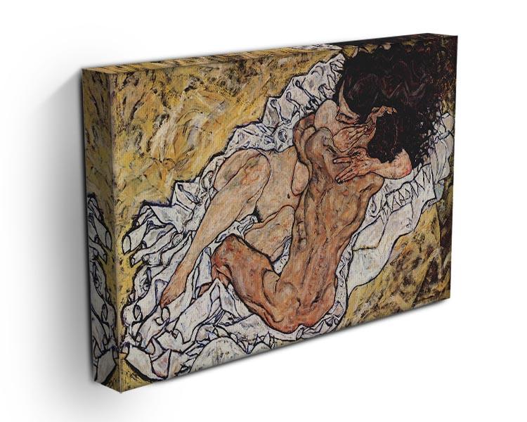 The Embrace by Egon Schiele Canvas Print or Poster - Canvas Art Rocks - 3