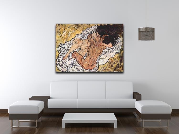 The Embrace by Egon Schiele Canvas Print or Poster - Canvas Art Rocks - 4