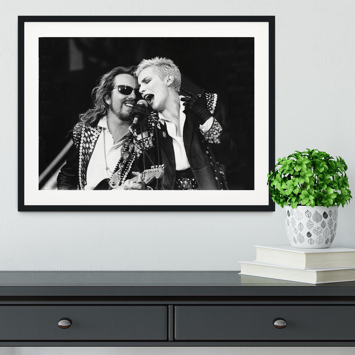 The Eurythmics live Framed Print - Canvas Art Rocks - 1