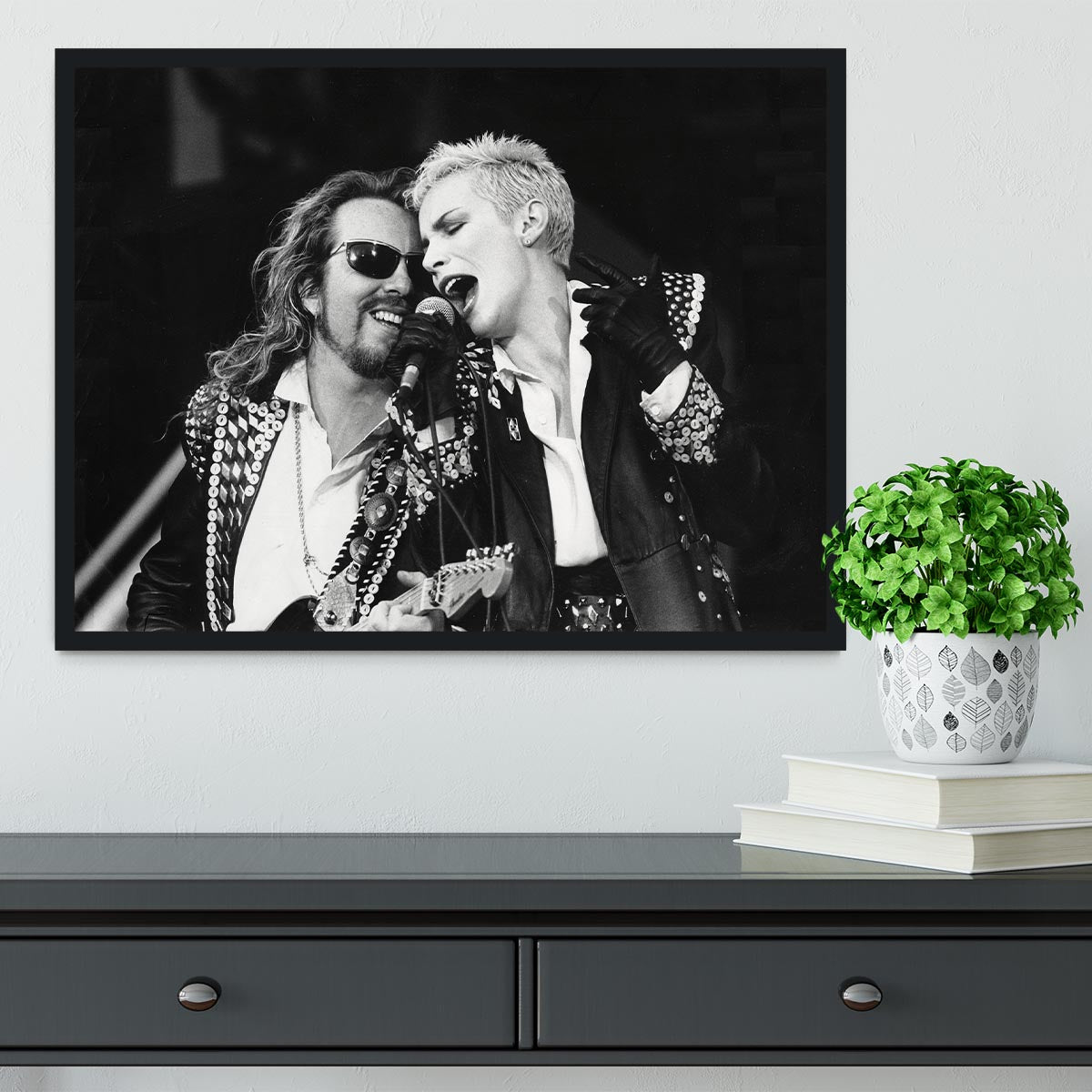 The Eurythmics live Framed Print - Canvas Art Rocks - 2