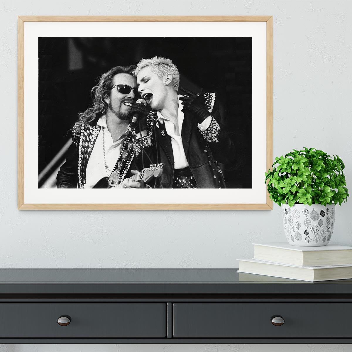 The Eurythmics live Framed Print - Canvas Art Rocks - 3