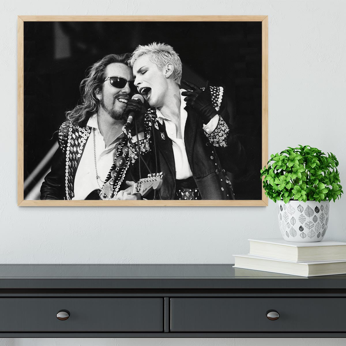 The Eurythmics live Framed Print - Canvas Art Rocks - 4