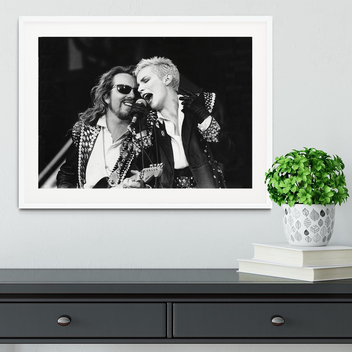 The Eurythmics live Framed Print - Canvas Art Rocks - 5