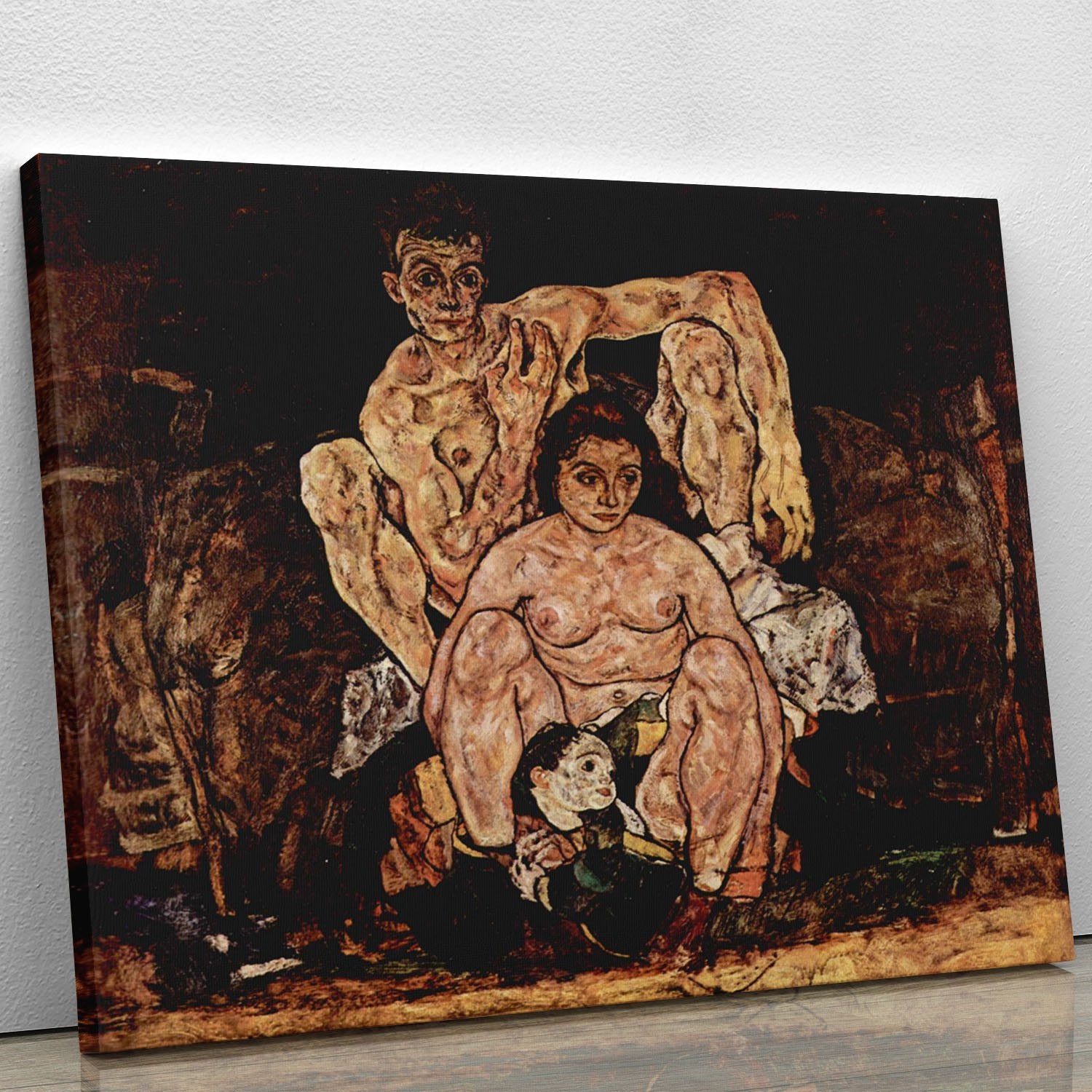 The Family by Egon Schiele Canvas Print or Poster