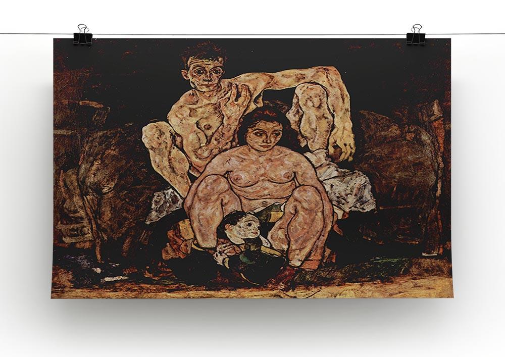The Family by Egon Schiele Canvas Print or Poster - Canvas Art Rocks - 2