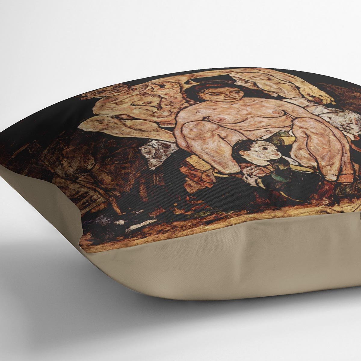 The Family by Egon Schiele Cushion