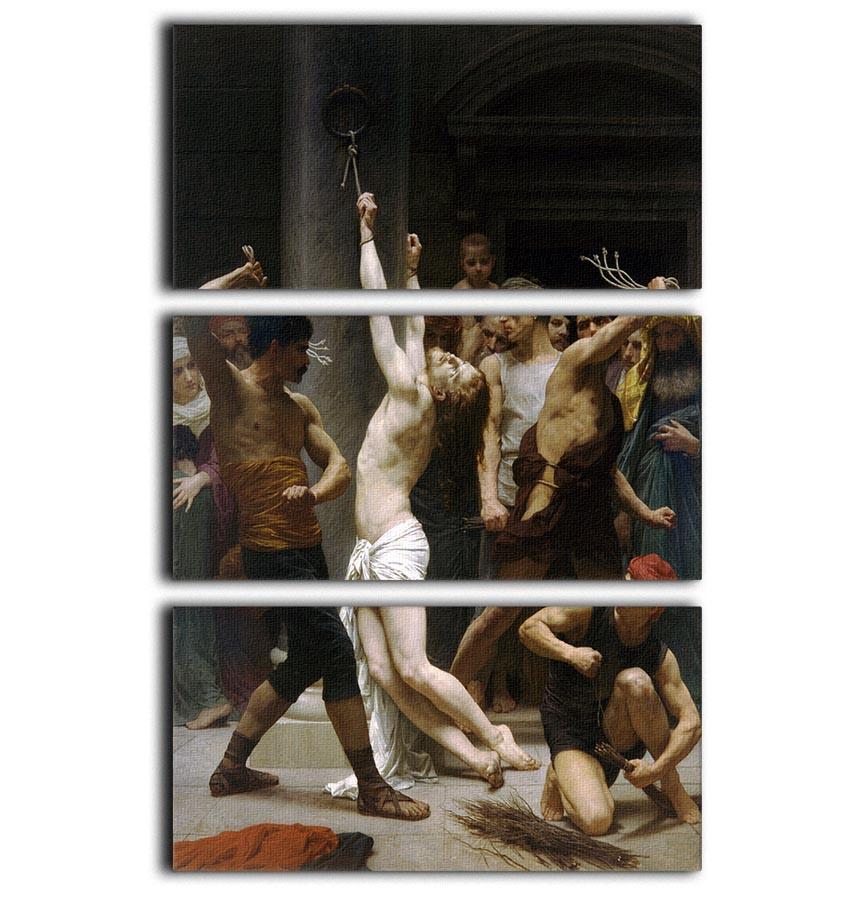 The Flagellation of Our Lord Jesus Christ By Bouguereau 3 Split Panel Canvas Print - Canvas Art Rocks - 1