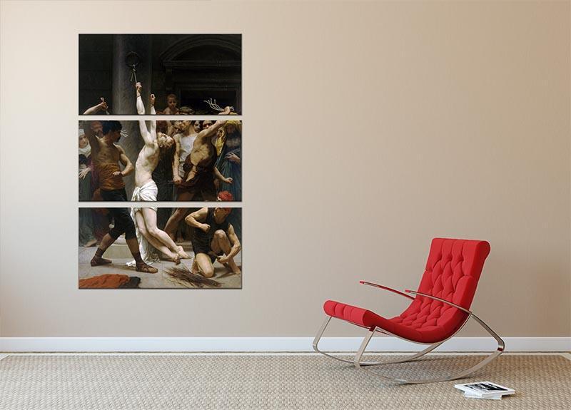 The Flagellation of Our Lord Jesus Christ By Bouguereau 3 Split Panel Canvas Print - Canvas Art Rocks - 2