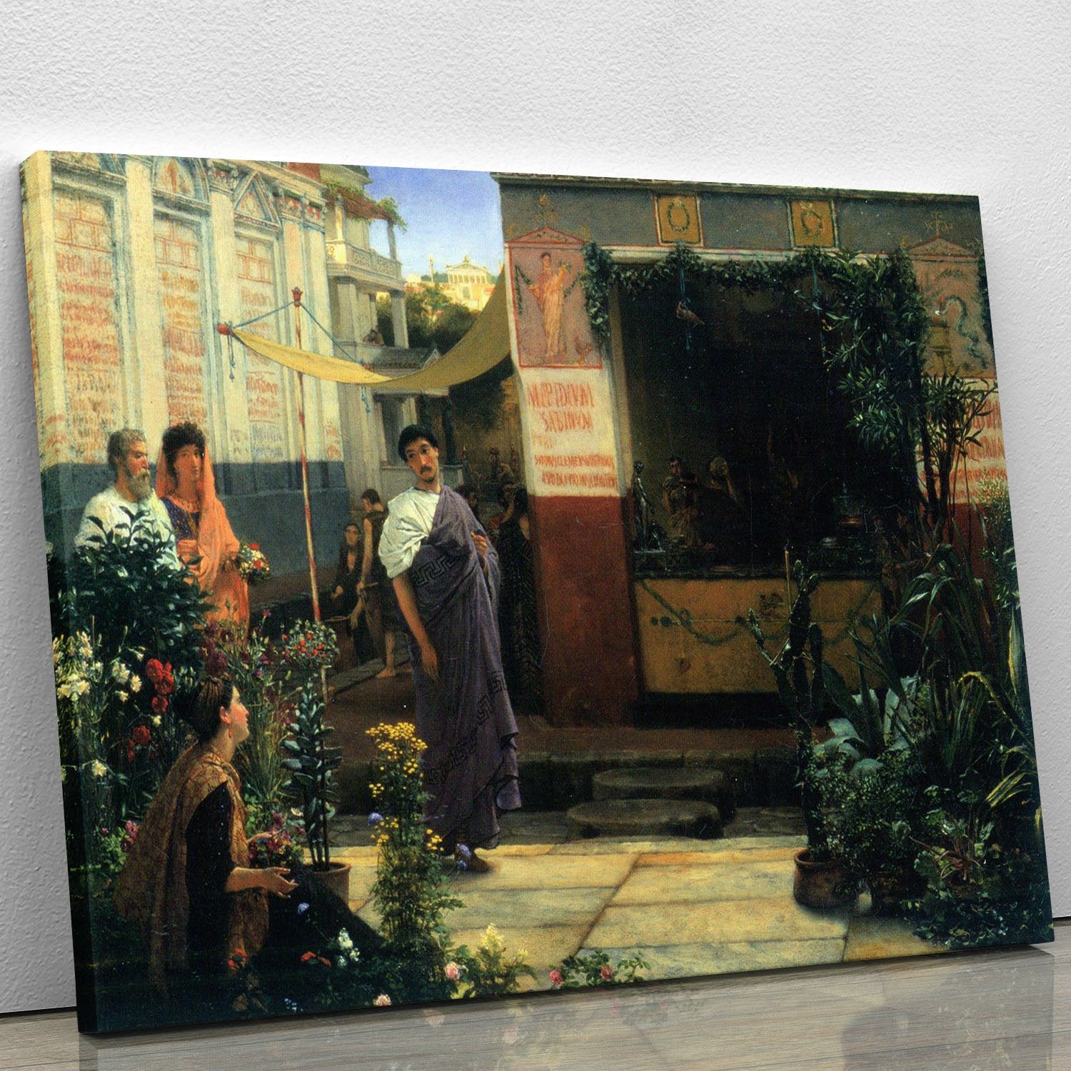The Flower Market by Alma Tadema Canvas Print or Poster