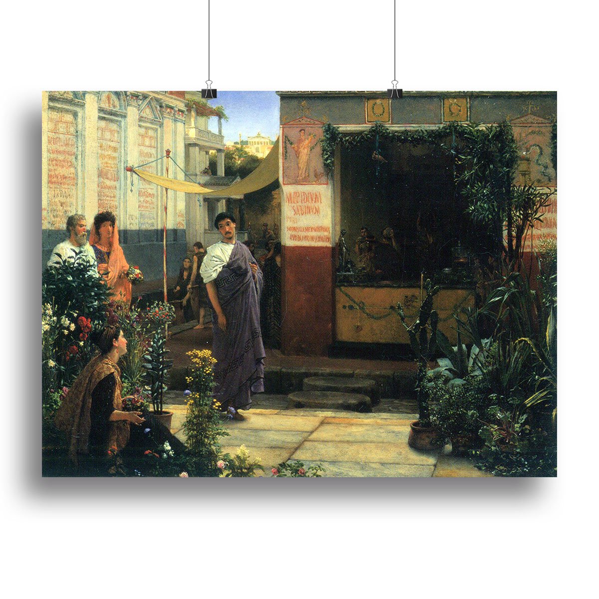 The Flower Market by Alma Tadema Canvas Print or Poster