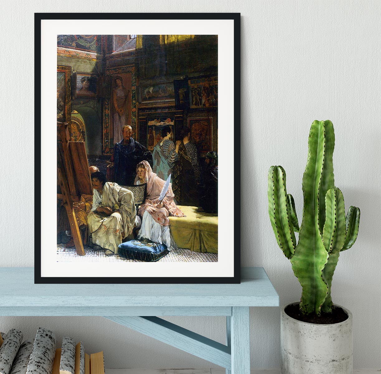 The Gallery by Alma Tadema Framed Print - Canvas Art Rocks - 1