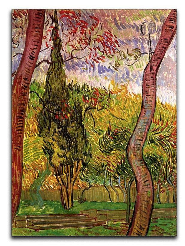 The Garden of Saint-Paul Hospital 2 by Van Gogh Canvas Print & Poster  - Canvas Art Rocks - 1