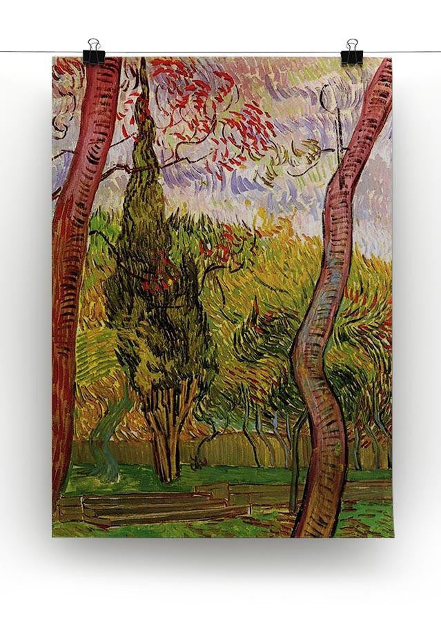 The Garden of Saint-Paul Hospital 2 by Van Gogh Canvas Print & Poster - Canvas Art Rocks - 2