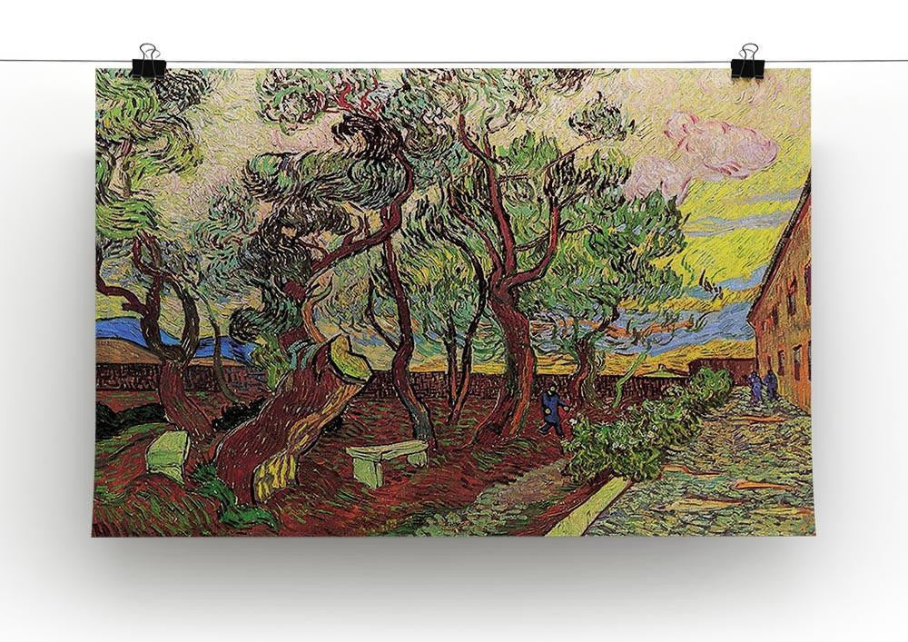 The Garden of Saint-Paul Hospital 3 by Van Gogh Canvas Print & Poster - Canvas Art Rocks - 2