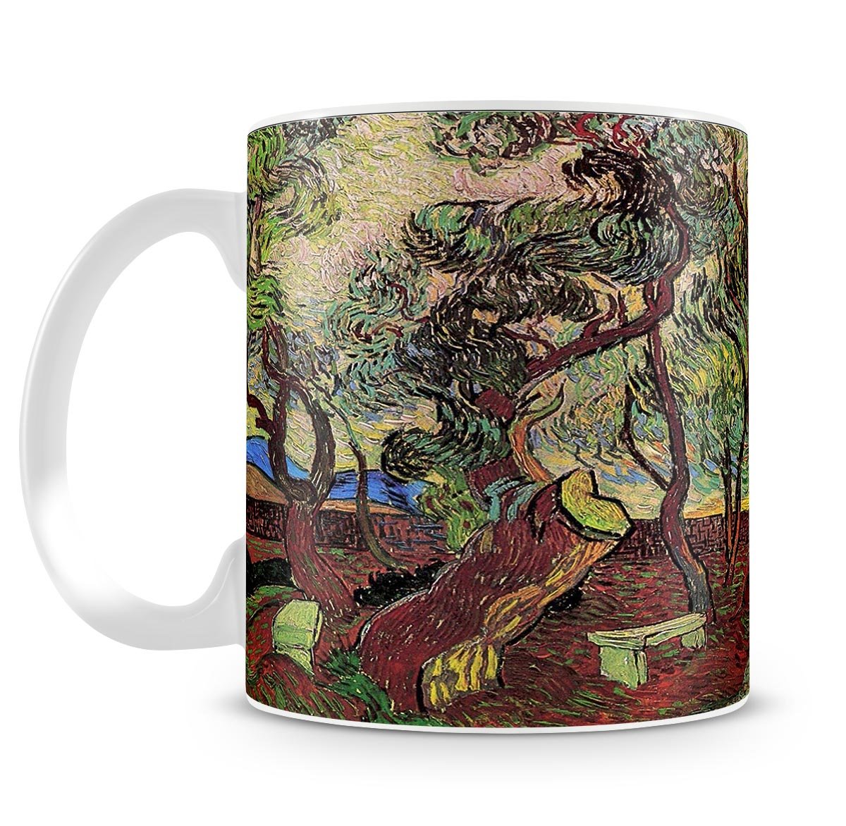 The Garden of Saint-Paul Hospital 3 by Van Gogh Mug - Canvas Art Rocks - 4