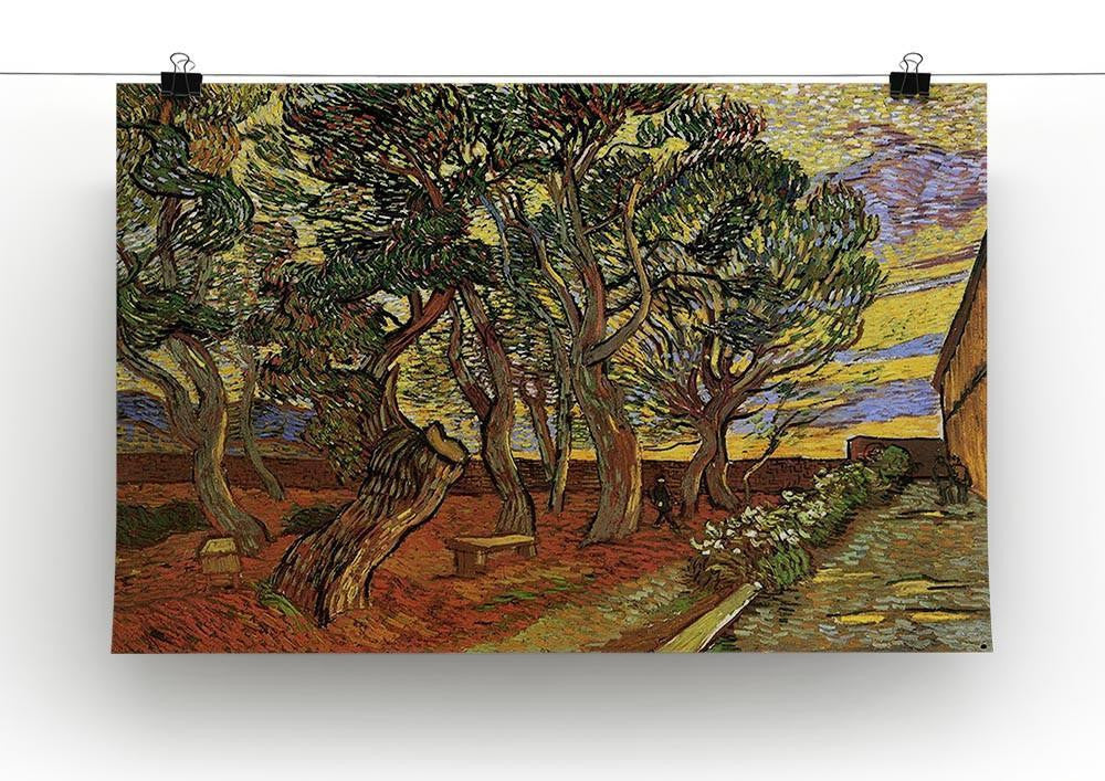 The Garden of Saint-Paul Hospital 4 by Van Gogh Canvas Print & Poster - Canvas Art Rocks - 2
