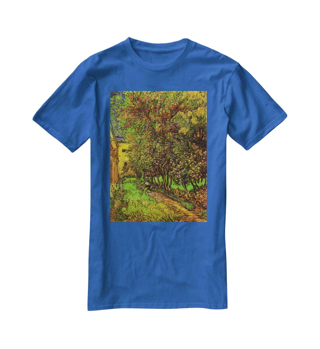 The Garden of Saint-Paul Hospital by Van Gogh T-Shirt - Canvas Art Rocks - 2