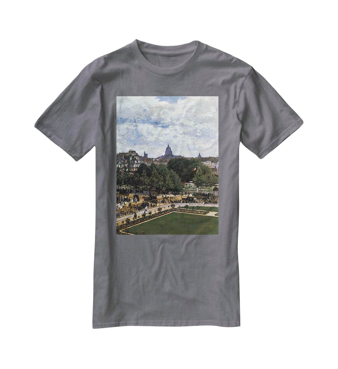 The Garden of the Infanta by Monet T-Shirt - Canvas Art Rocks - 3