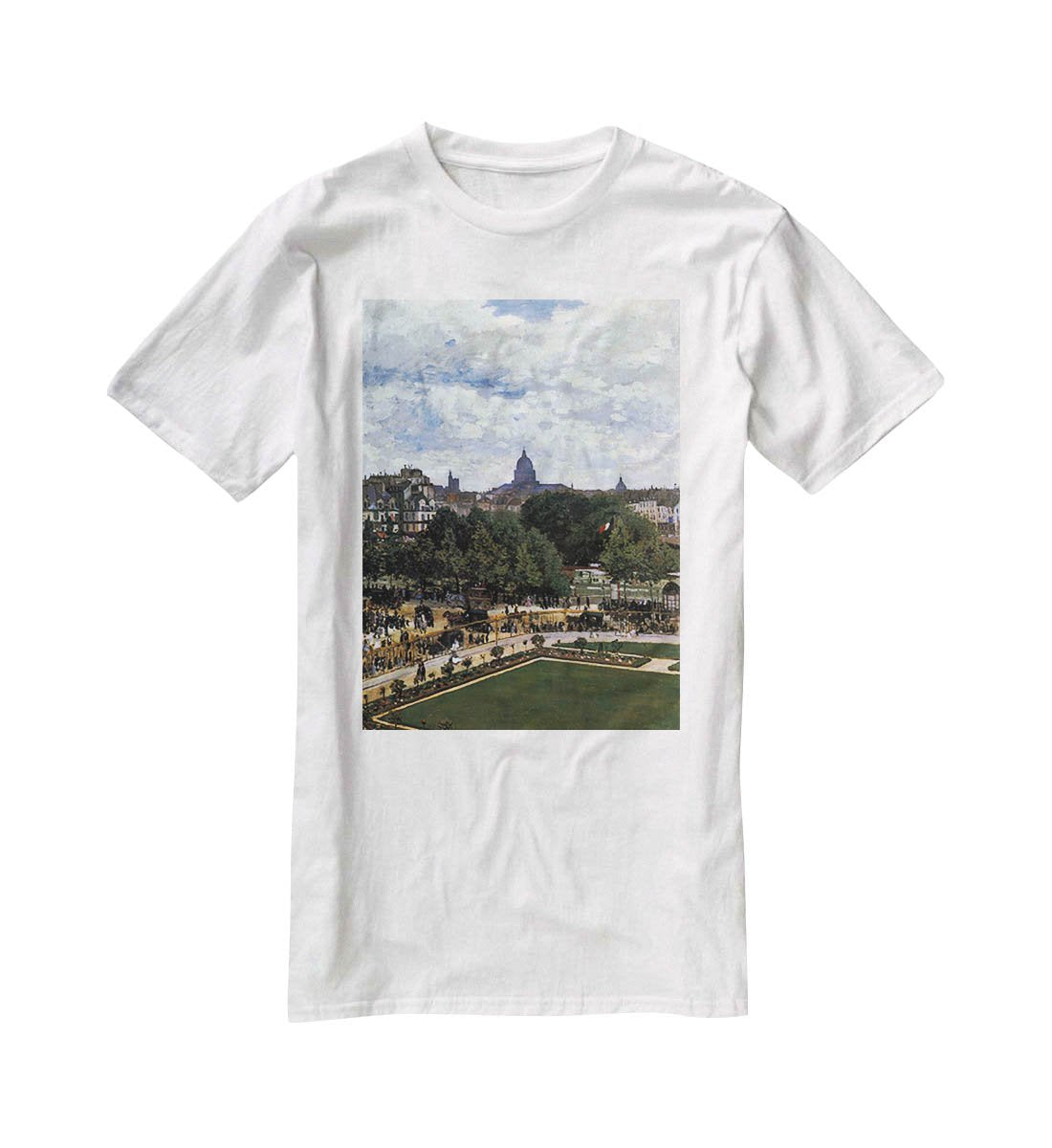 The Garden of the Infanta by Monet T-Shirt - Canvas Art Rocks - 5