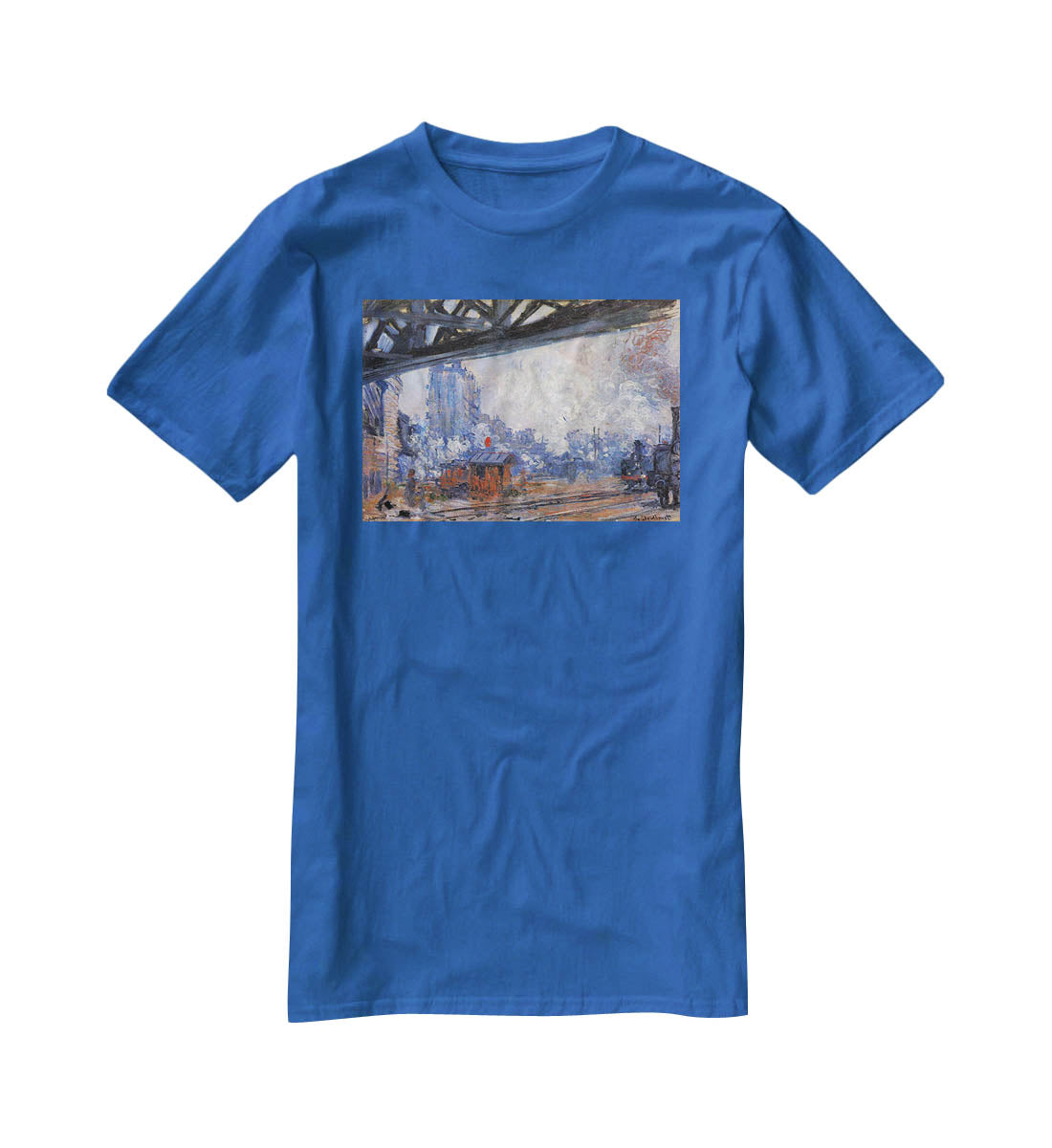 The Gare Saint Lazare by Monet T-Shirt - Canvas Art Rocks - 2