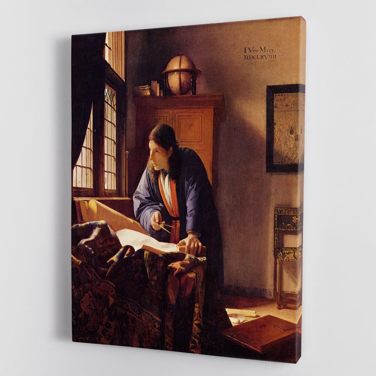 The Geographer by Vermeer Canvas Print or Poster