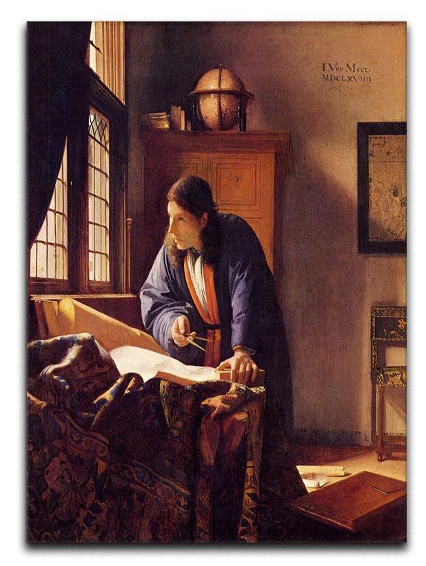 The Geographer by Vermeer Canvas Print or Poster - Canvas Art Rocks - 1