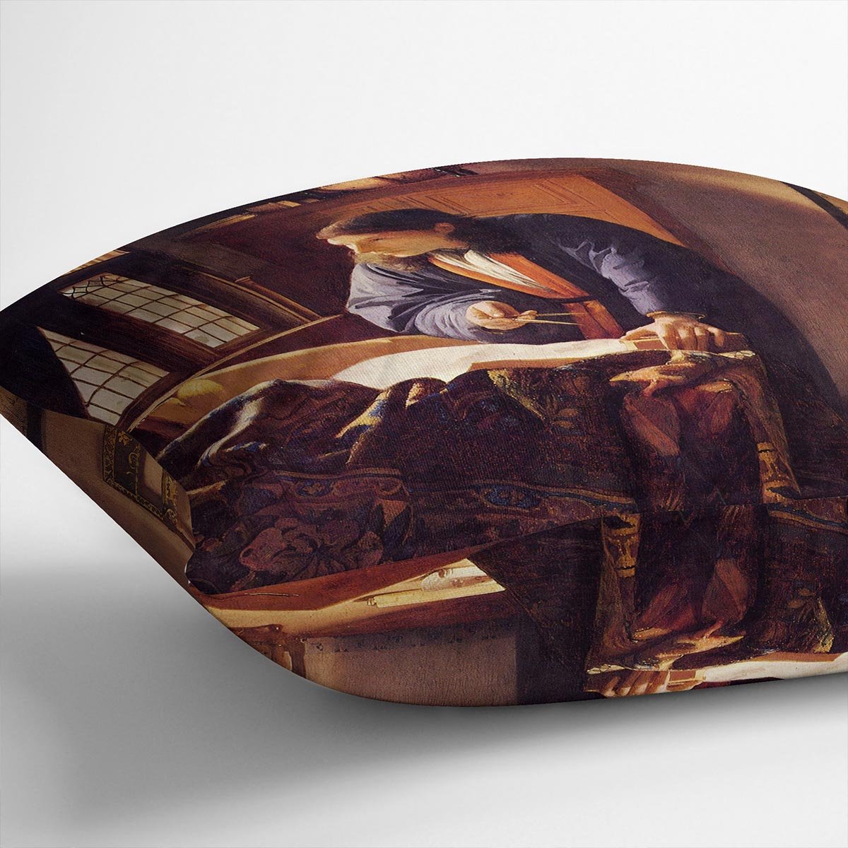 The Geographer by Vermeer Cushion