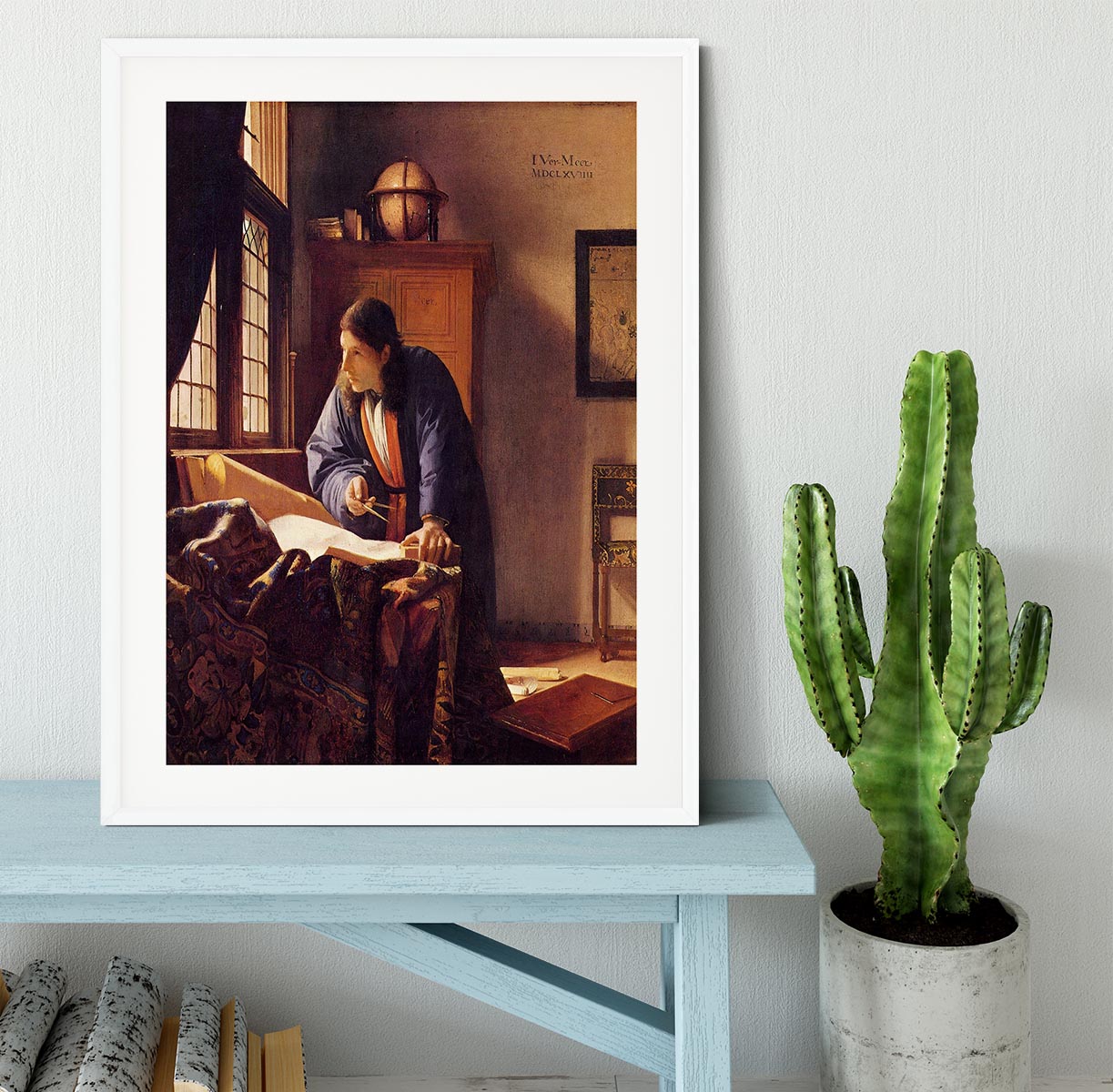 The Geographer by Vermeer Framed Print - Canvas Art Rocks - 5
