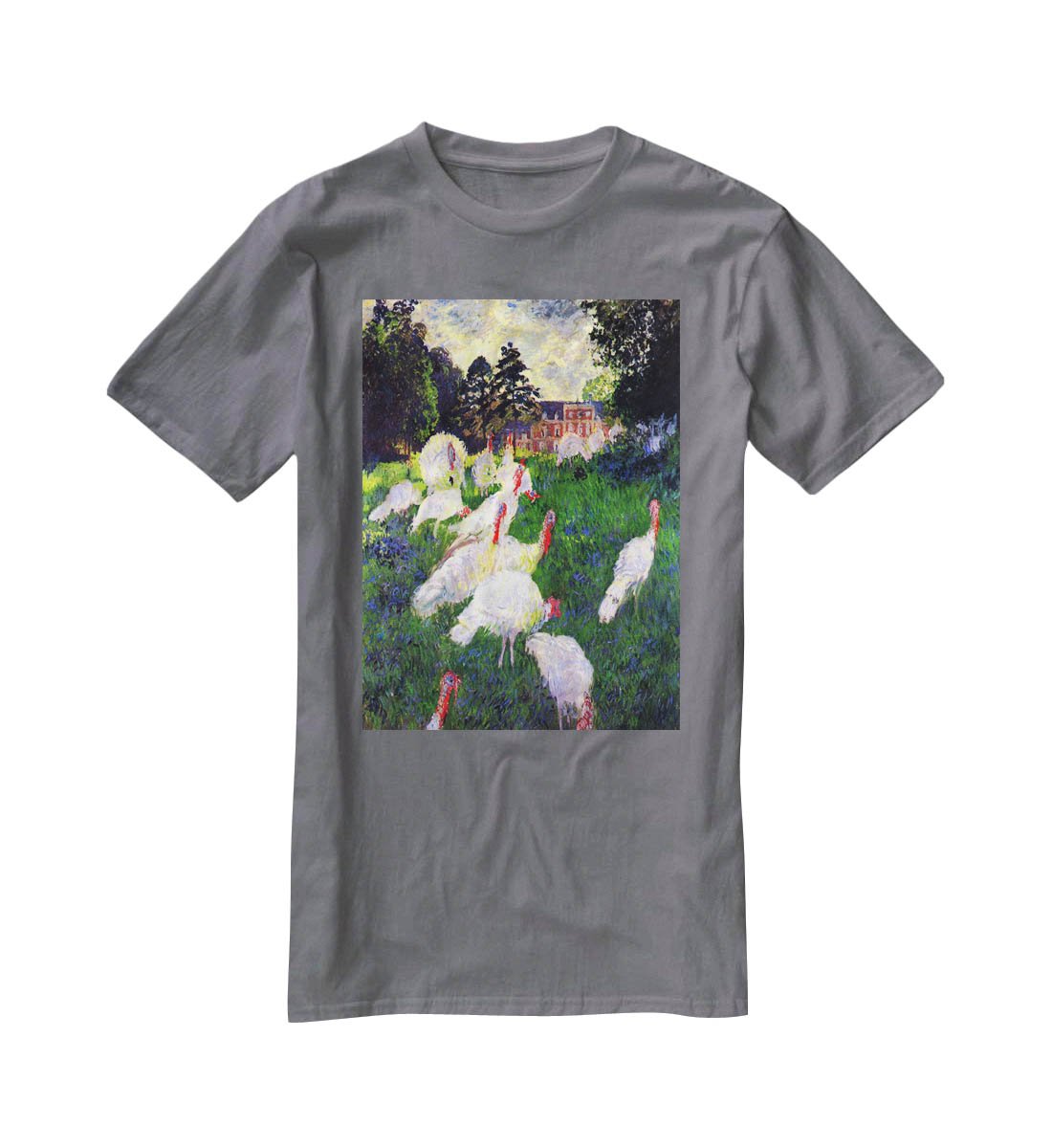 The Gobbler by Monet T-Shirt - Canvas Art Rocks - 3