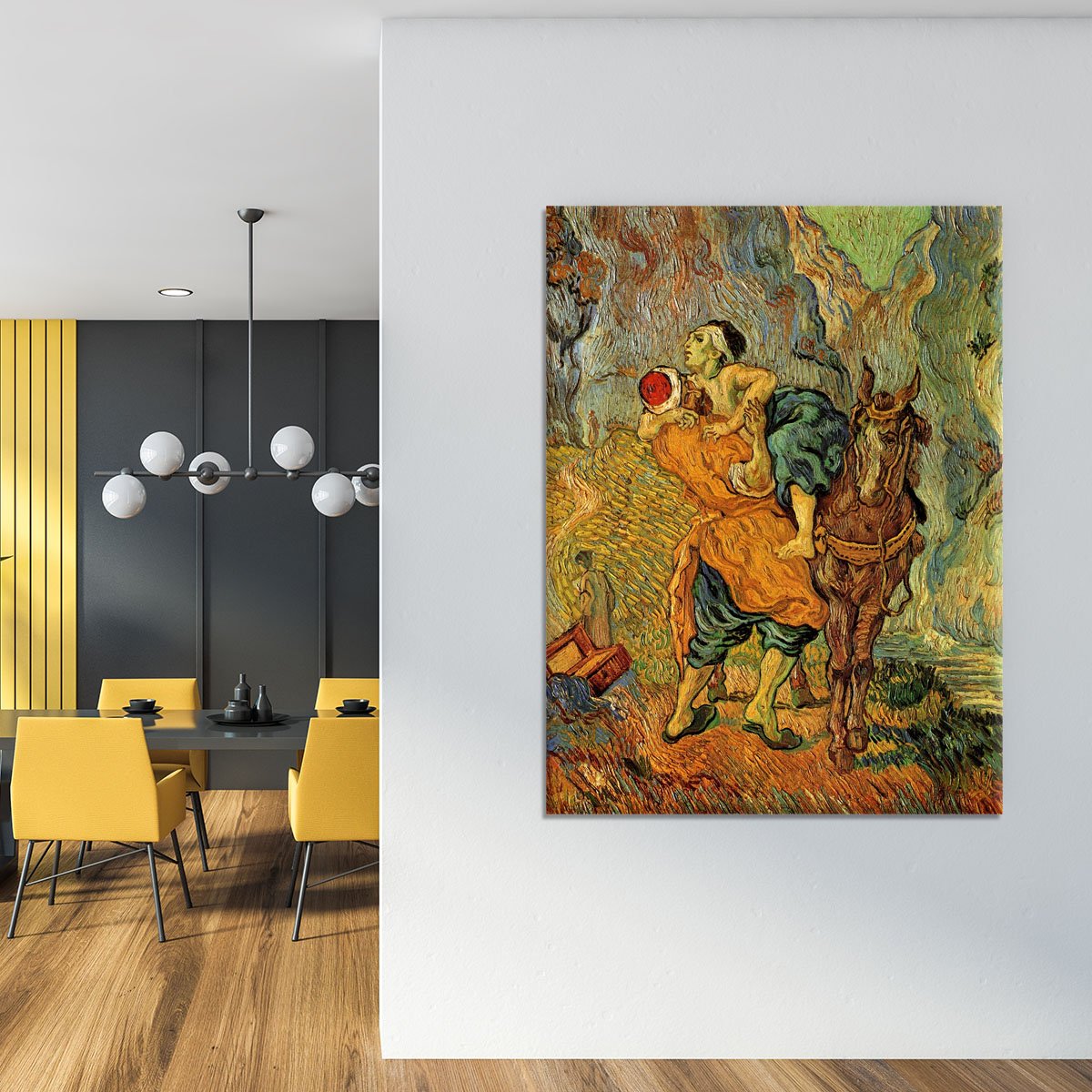 The Good Samaritan after Delacroix by Van Gogh Canvas Print or Poster
