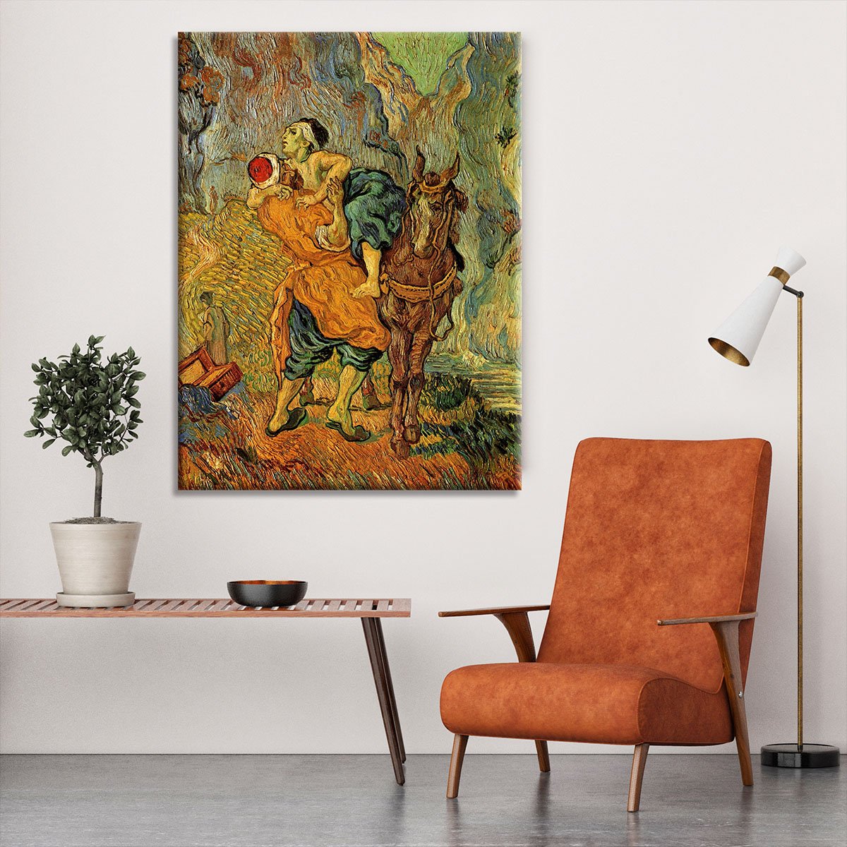 The Good Samaritan after Delacroix by Van Gogh Canvas Print or Poster