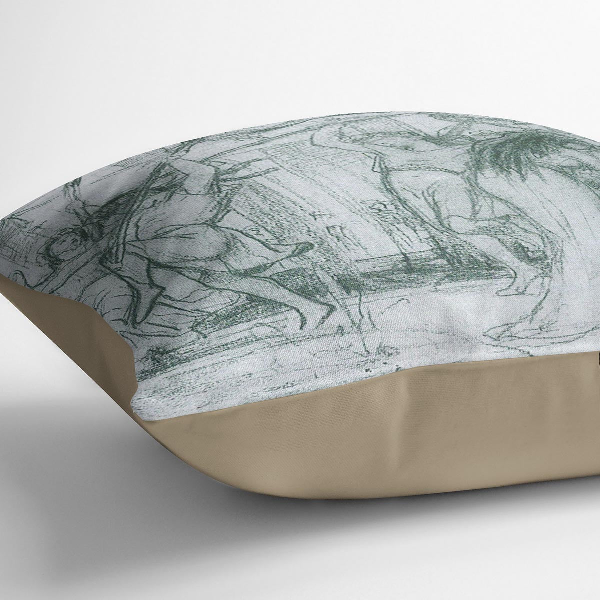 The Grape Harvest Festival sketch by Alma Tadema Cushion - Canvas Art Rocks - 2