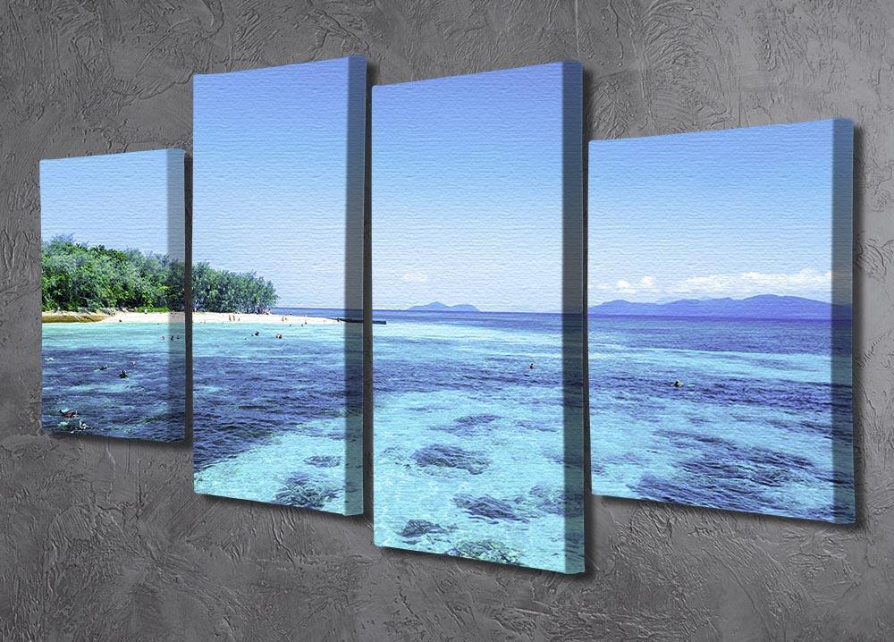 The Great Barrier Reef 4 Split Panel Canvas  - Canvas Art Rocks - 2