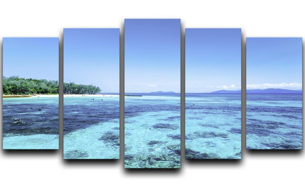 The Great Barrier Reef 5 Split Panel Canvas  - Canvas Art Rocks - 1