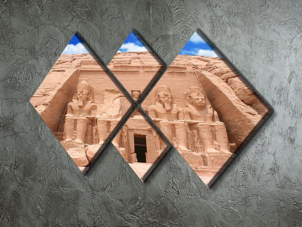 The Great Temple at Abu Simbel 4 Square Multi Panel Canvas  - Canvas Art Rocks - 2