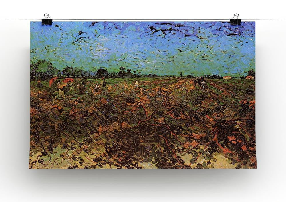 The Green Vineyard by Van Gogh Canvas Print & Poster - Canvas Art Rocks - 2