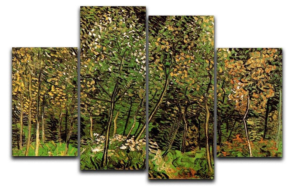 The Grove by Van Gogh 4 Split Panel Canvas  - Canvas Art Rocks - 1