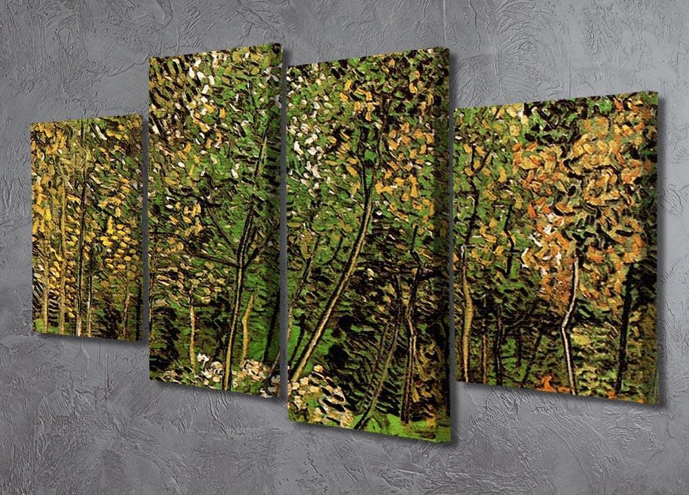 The Grove by Van Gogh 4 Split Panel Canvas - Canvas Art Rocks - 2
