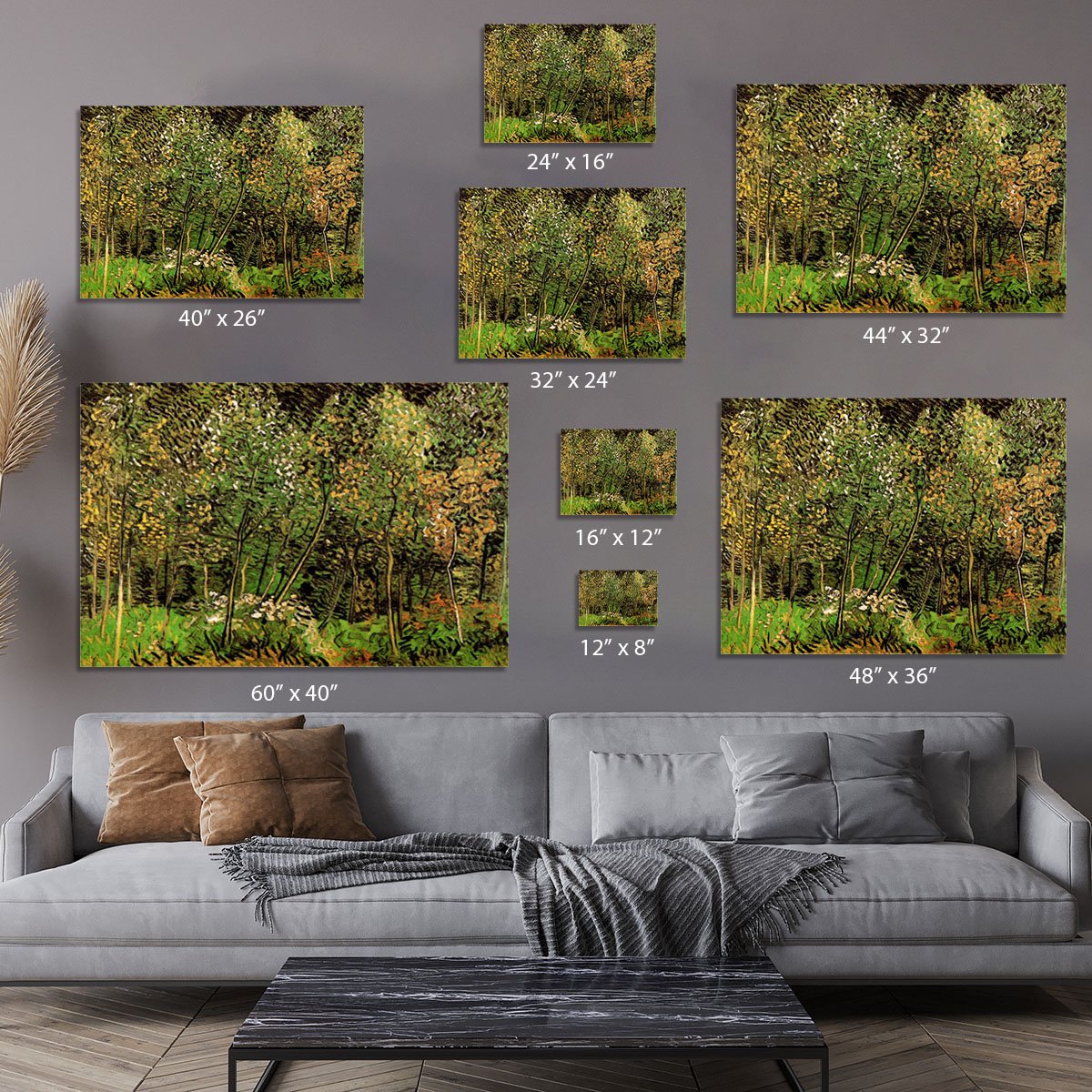 The Grove by Van Gogh Canvas Print or Poster