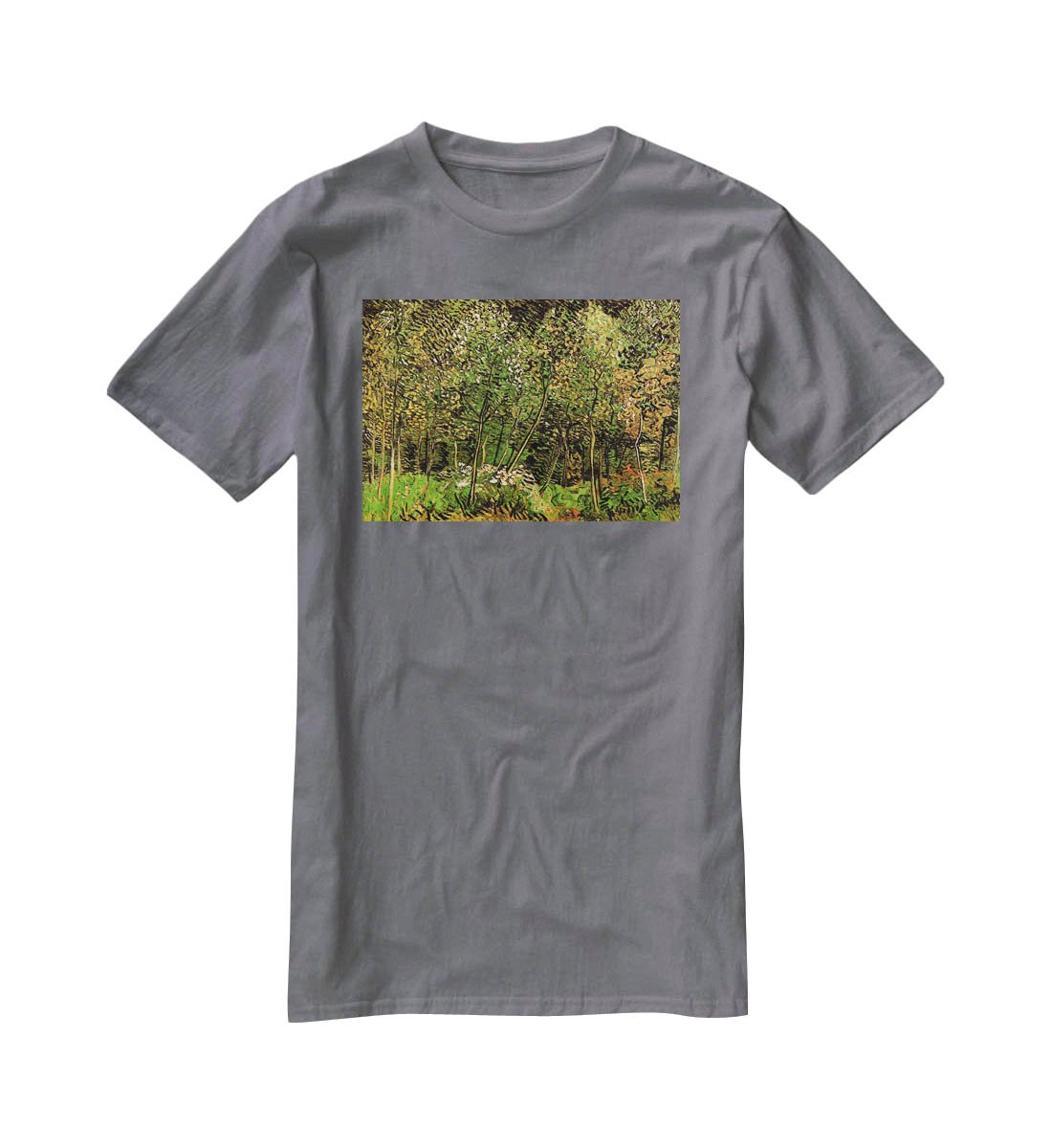 The Grove by Van Gogh T-Shirt - Canvas Art Rocks - 3
