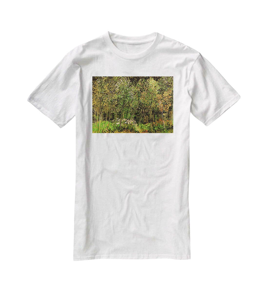 The Grove by Van Gogh T-Shirt - Canvas Art Rocks - 5