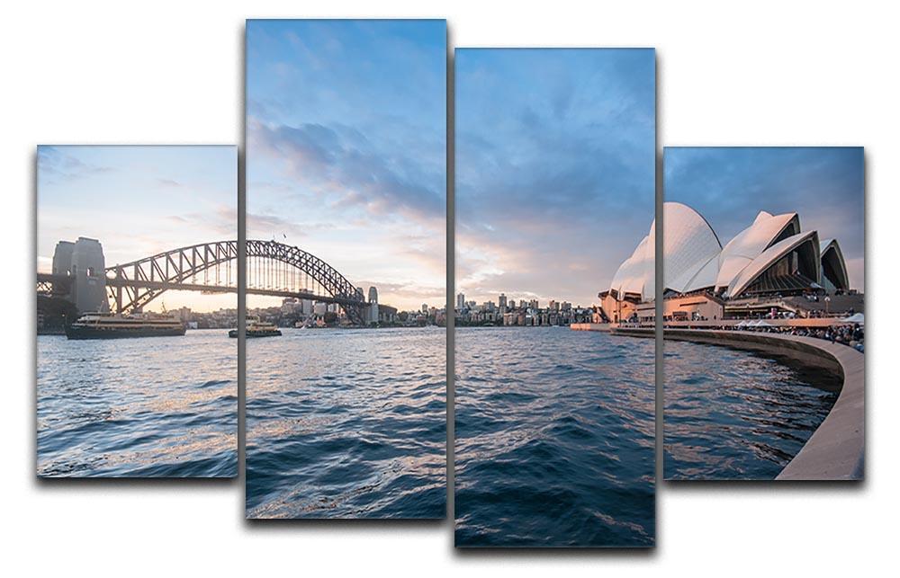 The Harbour Bridge 4 Split Panel Canvas  - Canvas Art Rocks - 1