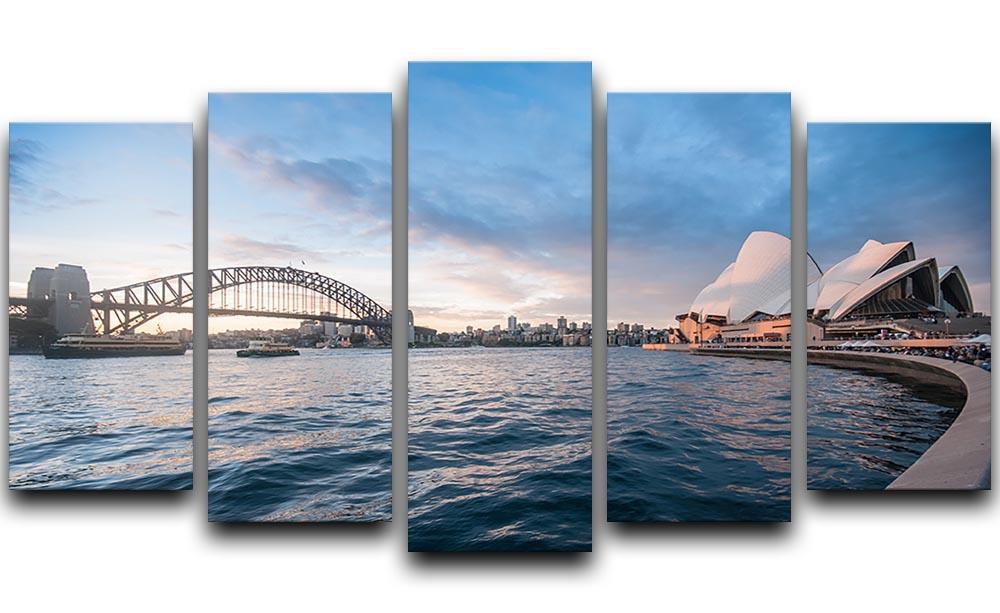 The Harbour Bridge 5 Split Panel Canvas  - Canvas Art Rocks - 1