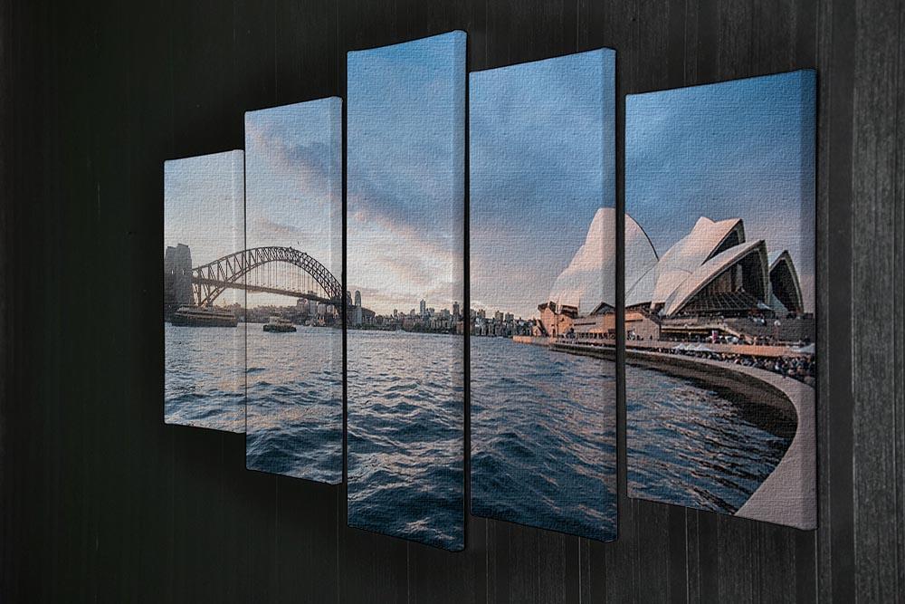 The Harbour Bridge 5 Split Panel Canvas  - Canvas Art Rocks - 2