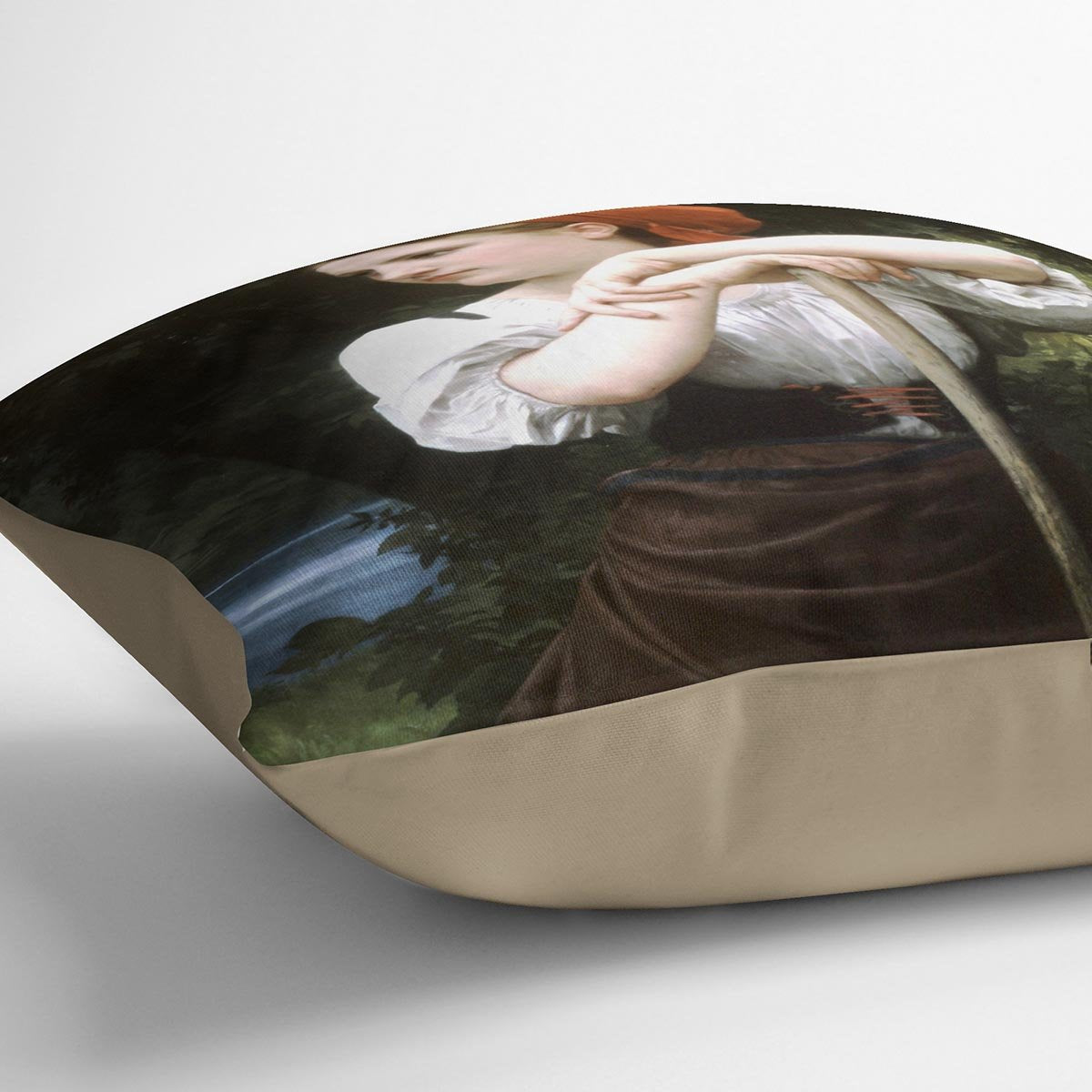 The Haymaker By Bouguereau Throw Pillow