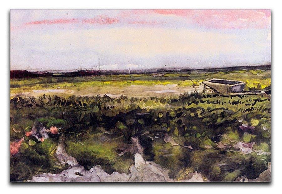 The Heath with a Wheelbarrow by Van Gogh Canvas Print & Poster  - Canvas Art Rocks - 1
