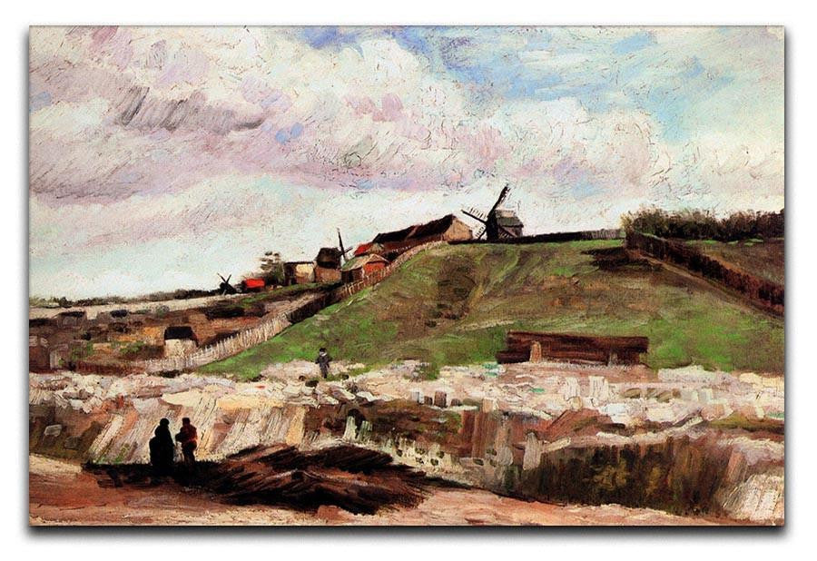 The Hill of Montmartre with Quarry by Van Gogh Canvas Print & Poster  - Canvas Art Rocks - 1
