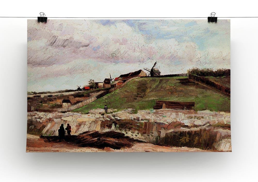 The Hill of Montmartre with Quarry by Van Gogh Canvas Print & Poster - Canvas Art Rocks - 2